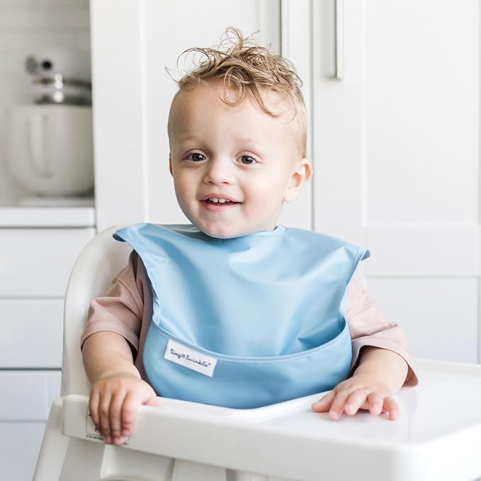 Tiny Twinkle Mess Proof Baby Bibs - Image 4