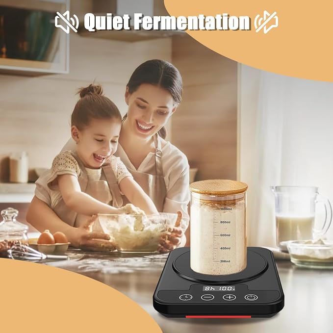 Sourdough Starter Warmer Mat, 12H Timer Warming Heating Pad, Precise 1°F - Image 8