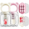 Bear Baby Fruit Food Feeder & Mini Freezer Nibble Tray Combo, 2 Pack Breastmilk by Bear