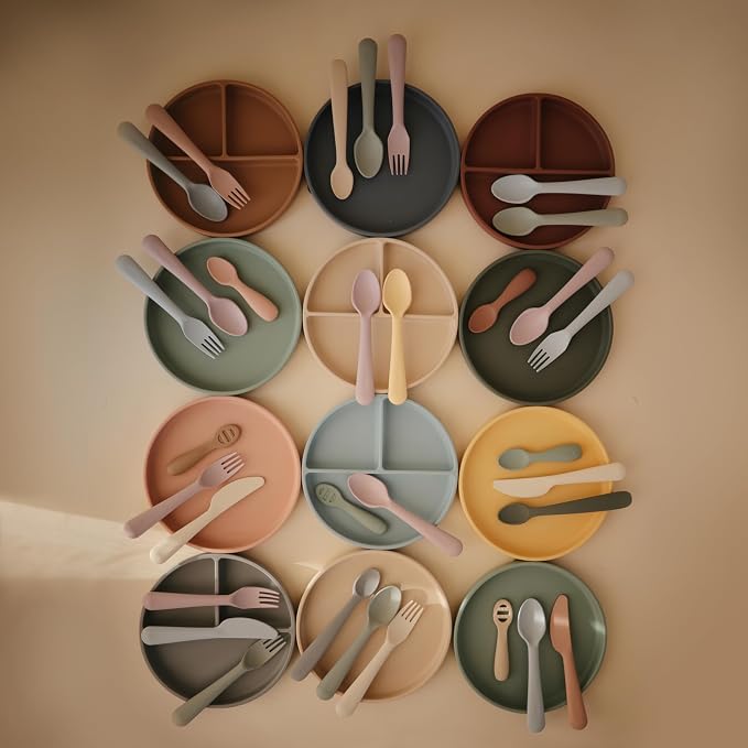 mushie Classic Silicone Suction Plate | BPA-Free Non-Slip Design - Image 8