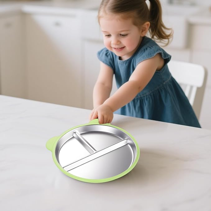 Stainless Steel Kids Plate - Image 7