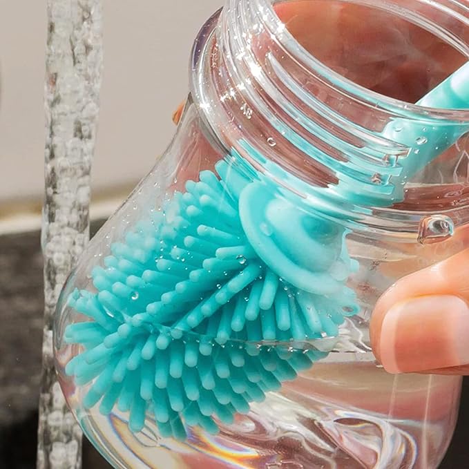 12.5” Silicone Bottle Brush & Straw Cleaner Brush Set | Water Bottle Cleaner - Image 6