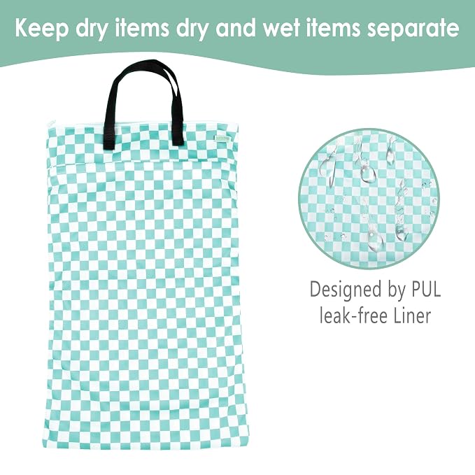 wegreeco Reusable Hanging Wet Dry Cloth Diaper Bag - Image 4