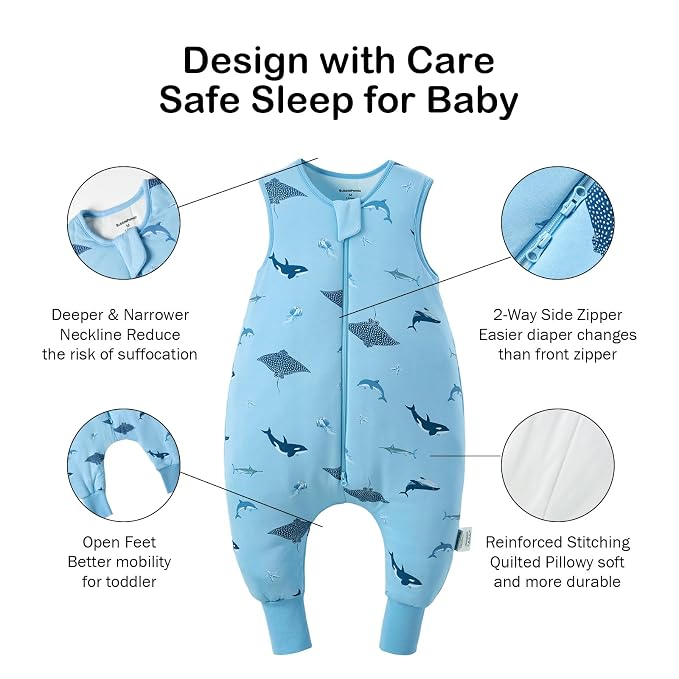 BubblePanda Rayon Made from Bamboo Toddler Sleep Sack - Image 3