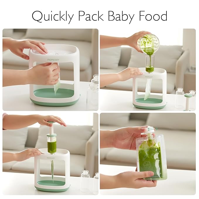 Momcozy Squeeze Station, Baby Food Maker&Pouch Filler - Image 3