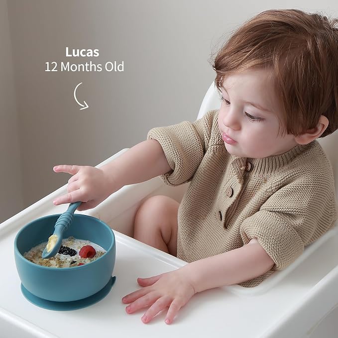SAMiGO Silicone Baby Bowl and Spoon Set - Image 5