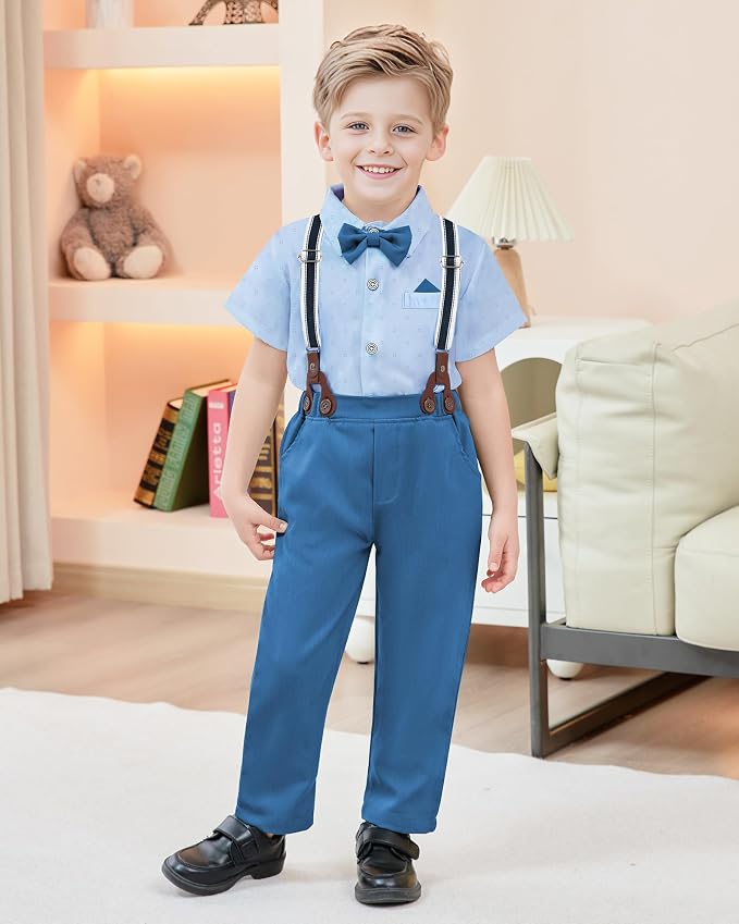 nilikastta Boy Suit Toddler Boy Outfit Boy Dress Shirt - Image 2