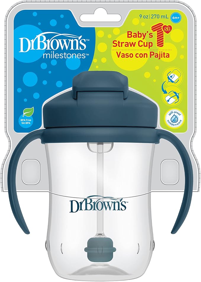 Dr. Brown's Milestones Baby's First Straw Cup, Training Cup - Image 2