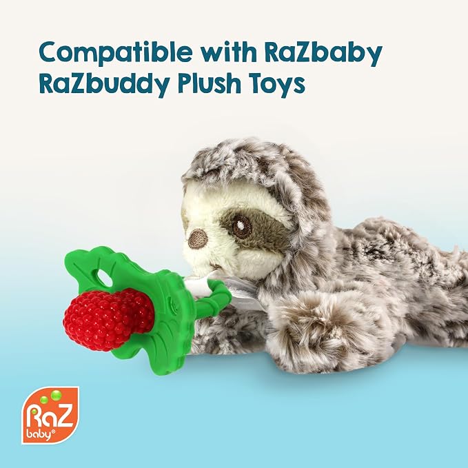 RaZbaby RaZberry Silicone Teether Pacifier – Teething Relief - Image 8