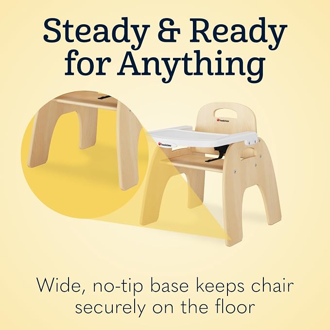 Foundations Easy Serve 5" Wood Feeding Chair - Image 8