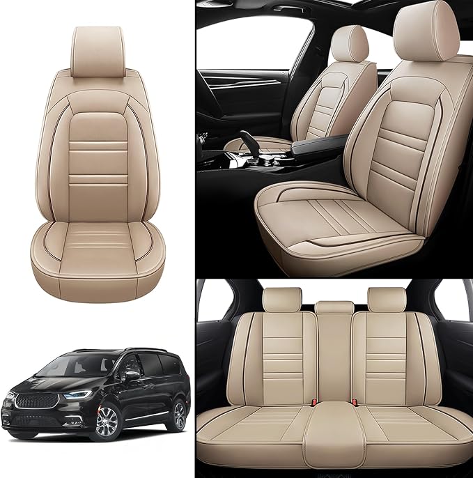 Seat Covers for Chrysler Car Pacifica 2004-2025 | 5-Seats Leather Seat Covers - Image 2