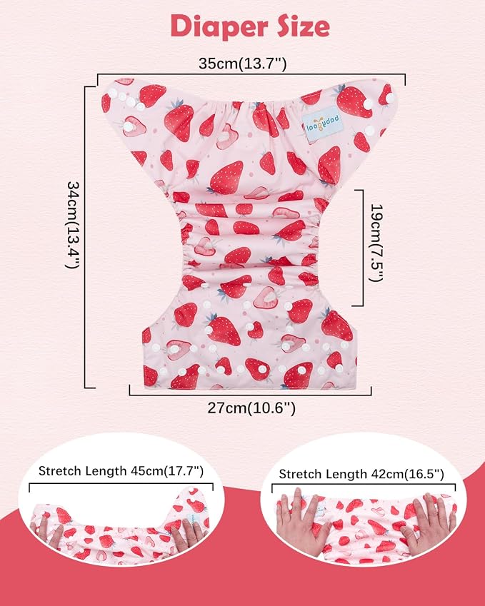 Babygoal Baby Cloth Diaper 6 Pack - Image 4