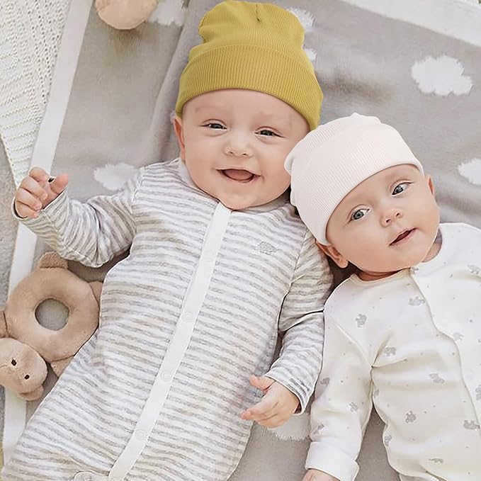 DRESHOW BQUBO 6 Pack Baby Newborn Hats Set - Image 2