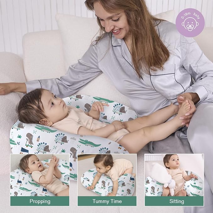 Little Grape Land Nursing Pillow, Upgraded Breast Feeding Pillow - Image 2