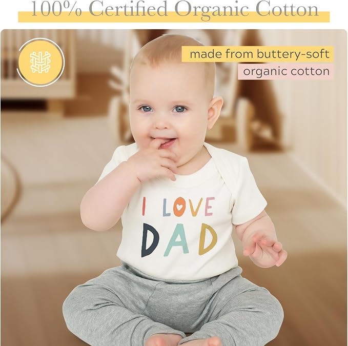 Finn + Emma Organic Cotton Graphic Baby Onesie - Image 4