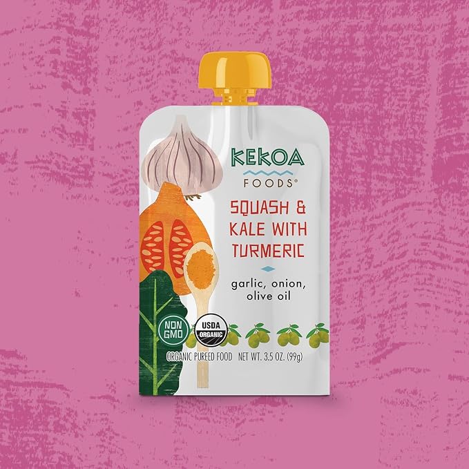Kekoa Foods 100% USDA Certified-Organic Vegetarian Baby Food Puree Variety - Image 5