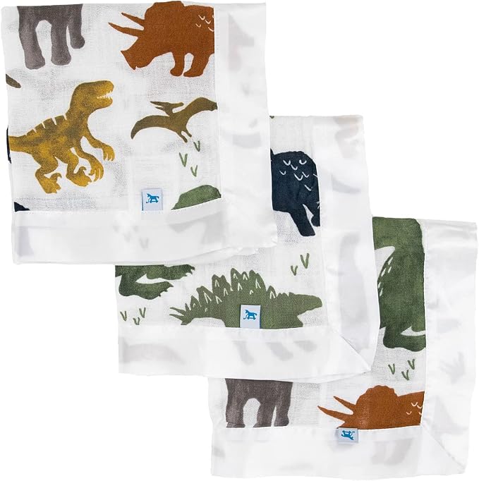 Little Unicorn Security Blankets 3 Pack | 100% Cotton Muslin by LittleUnicorn