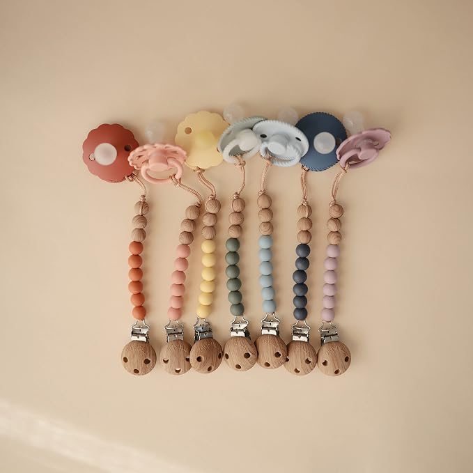 mushie 100% Silicone Baby Pacifier Clip BPA Free | Eva - Image 6