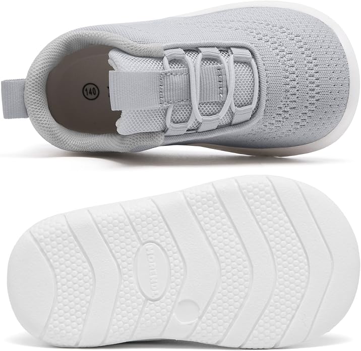MORENDL Toddler Slip On Sneakers Baby Walking Shoes Non-Slip Breathable Unisex - Image 4