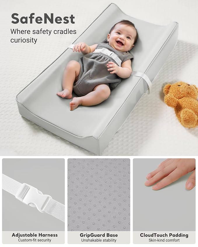 Vegan Leather Waterproof Baby Changing Pad - Image 4