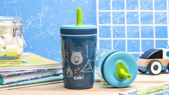 Zak Designs Campout and Camping Kelso Tumbler Set, Leak-Proof Screw-On Lid - Image 12