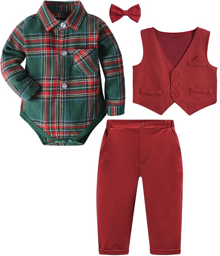 A&J DESIGN Baby Boy Suits Clothes Infant Toddler Formal Gentleman Outfits - Image 5