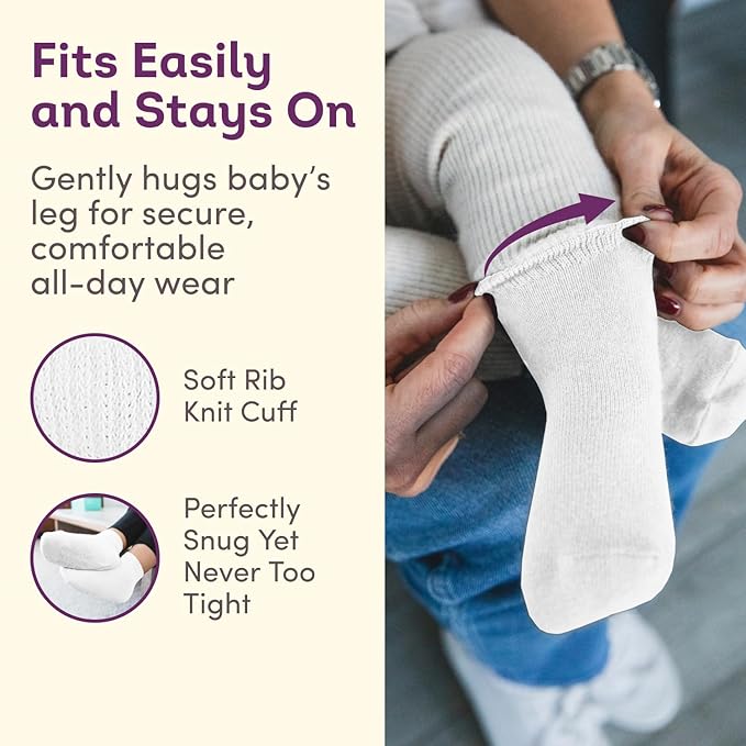 Fruit of the Loom Baby 14-Pack Grow & Fit Flex Zones Cotton Stretch Socks - Image 5