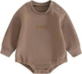 VISGOGO Newborn Infant Baby Boy Girls Oversized Romper Little Dude Sweater by VISGOGO