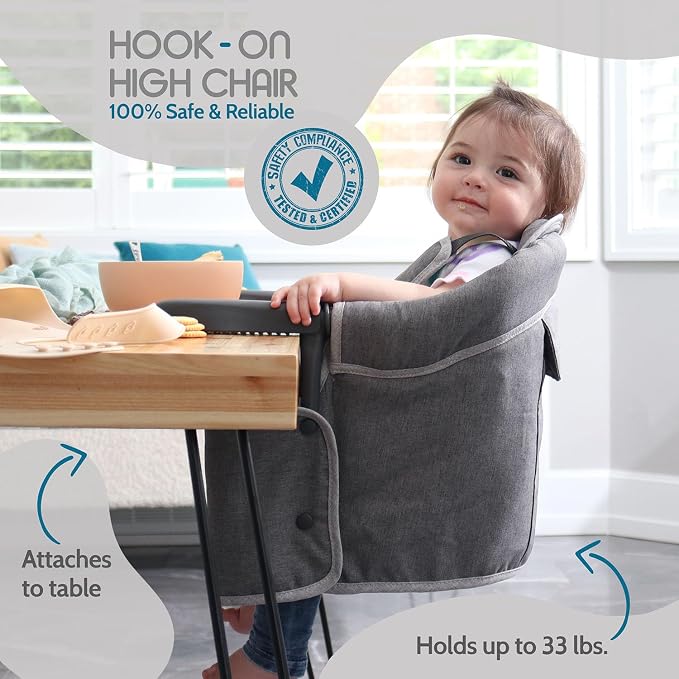 Hook On High Chair for Baby, High Chair That Attaches to Table - Image 2