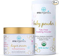 Organic Baby Powder & Diaper Rash Cream– USDA Organic Talc-Free Powder & Zinc by EraOrganics