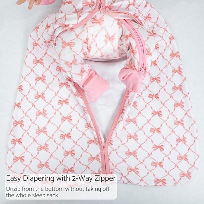 LollyBanks Baby Sleep Sack, 100% Cotton Wearable Blanket 2-Way Zipper Sleep - Image 5