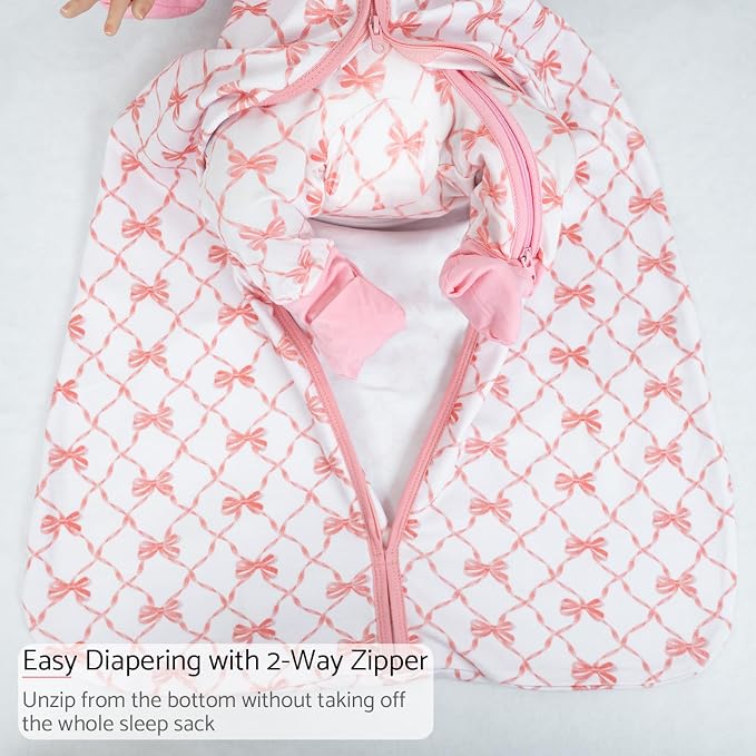 LollyBanks Baby Sleep Sack, 100% Cotton Wearable Blanket 2-Way Zipper Sleep - Image 5