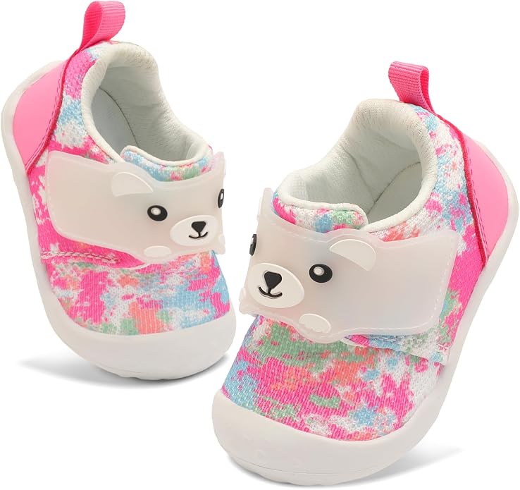FEETCITY Baby Walking Shoes Wide Baby Shoes Boys Girls Infant Sneakers Crib by FEETCITY