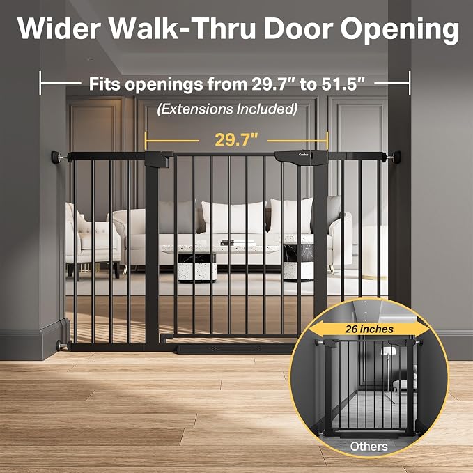 Cumbor 29.7"–51.5" Extra Wide Baby Gate - Image 2