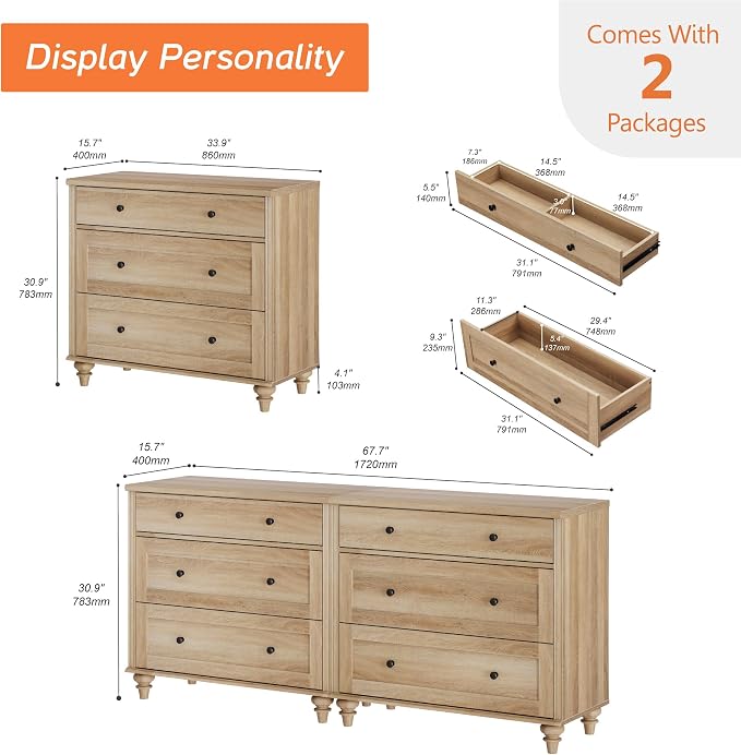 WAMPAT Kids Dresser for Bedroom - Image 2