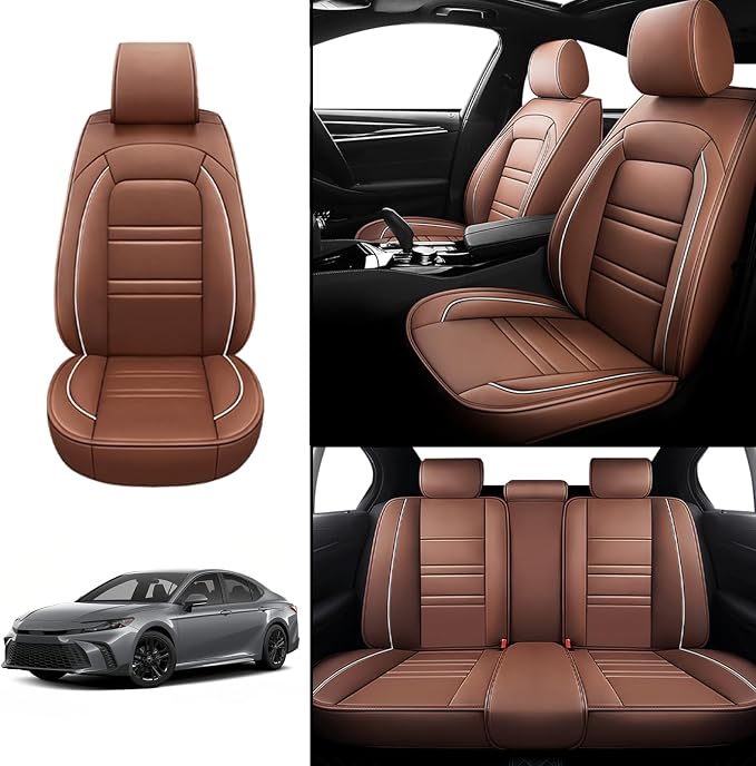 Seat Covers for Toyota Camry 2002-2025 | 5-Seats Leather Seat Covers - Image 2