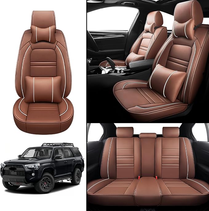 Car Seat Covers for Toyota 4runner 1991-2025 | 5-Seats Seat Covers, Waterproof - Image 2