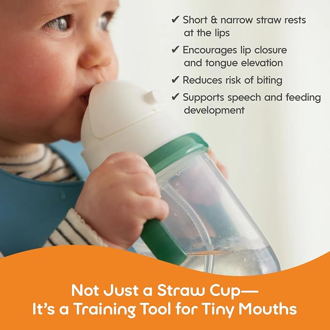 NumNum Baby Straw Cup, Weighted Straw Cup, Spill Proof Sippy Cups - Image 3