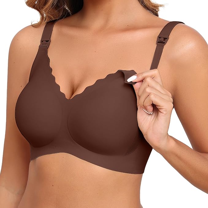 Nursing Bras for Breastfeeding Seamless Supportive Maternity Bras Women Comfort by ProKloud