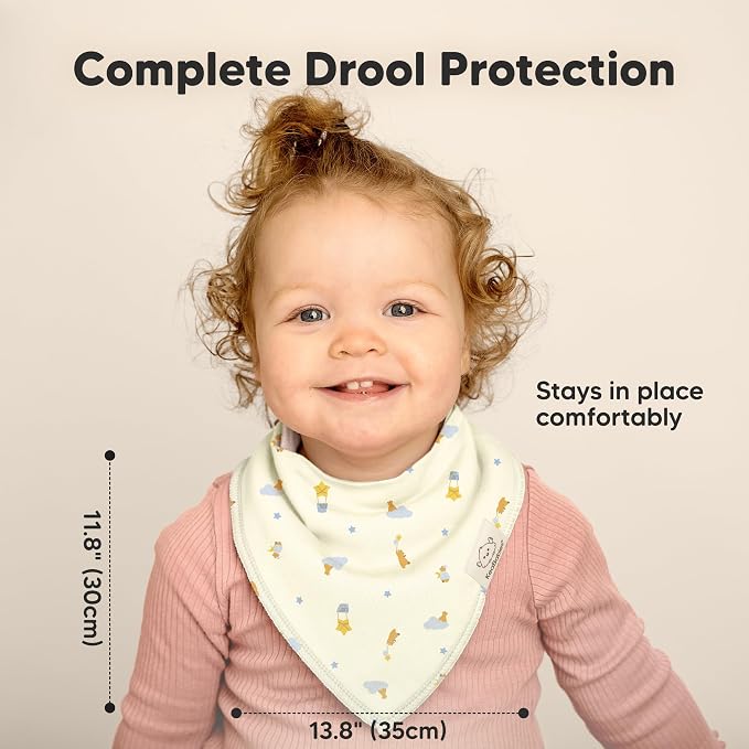 8-Pack Organic Baby Bandana Bibs - Image 5