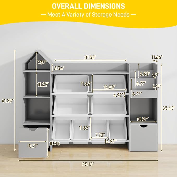 Vabches Kids Toy Organizer - Image 2