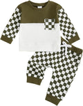 Toddler Baby Boy Fall Clothes Waffle Outfit Long Sleeve Color Blocking by Fufuriprefer