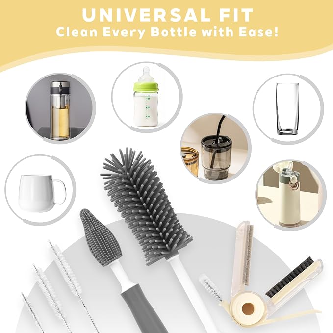 Sosmar 6 Pack Water Bottle Cleaner, Stanley Cup Cleaner Brush Kit - Image 2