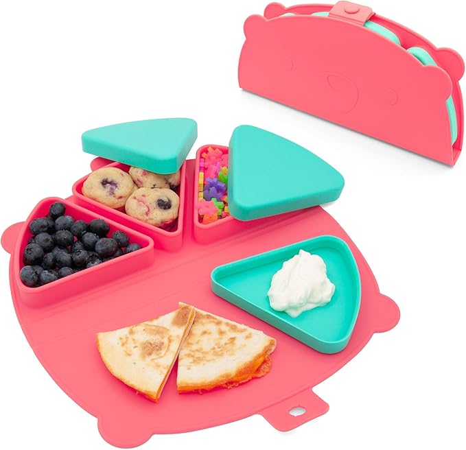 Silicone On-The-Go Snack Mat – Foldable Reusable Placemat by 321Grow
