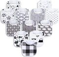 Baby Bibs Soft and Absorbent Organic Cotton Bandana Drool Bibs Set by Benoxine