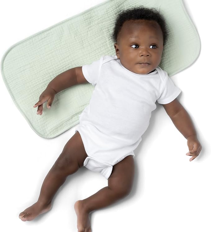 Gerber Baby Unisex Muslin Burp Cloths 5-Pack, Large Size 20" x 10" - Image 5