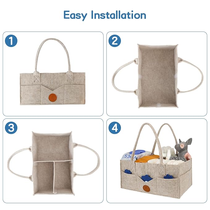 Maliton Baby Diaper Caddy Organizer - Image 9
