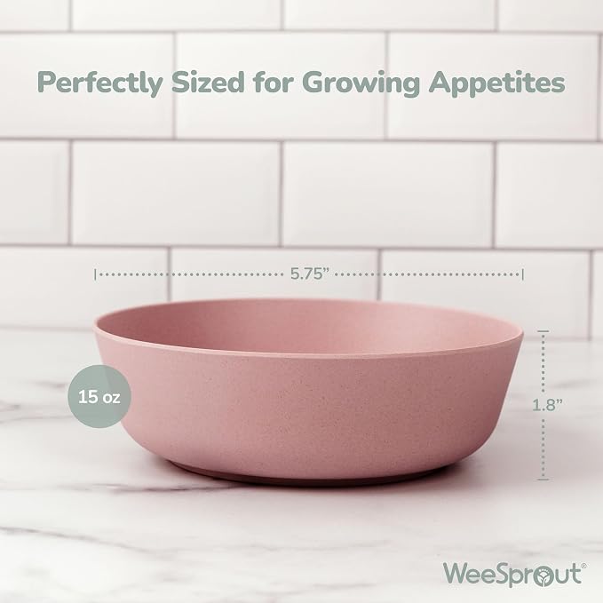 WeeSprout Bamboo Kids Bowls - Image 2
