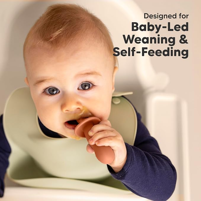 KeaBabies 4-Pack Silicone Baby Spoons and Forks Set - Image 7