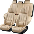 Coverado Car Seat Covers Full Set, Car Seat Protector Waterproof, Nappa Leather by COVERADOAUTO